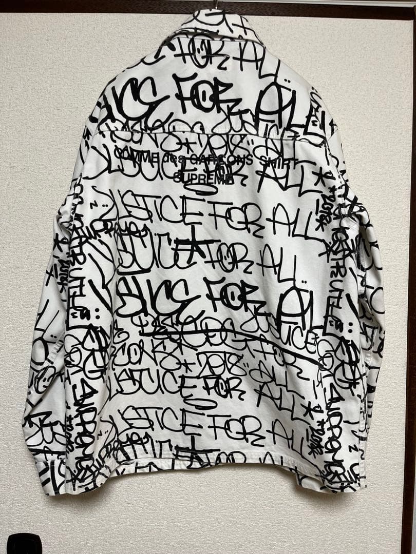 コムデギャルソンシャツsupremeペイントジャケットカーハートダック早い者勝L