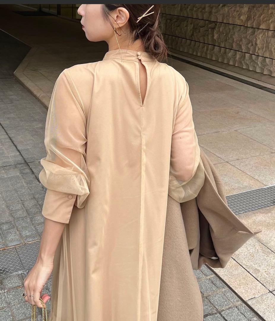 CAPRICIEUX LEMAGE チュールハイネックワンピース　PSサイズ