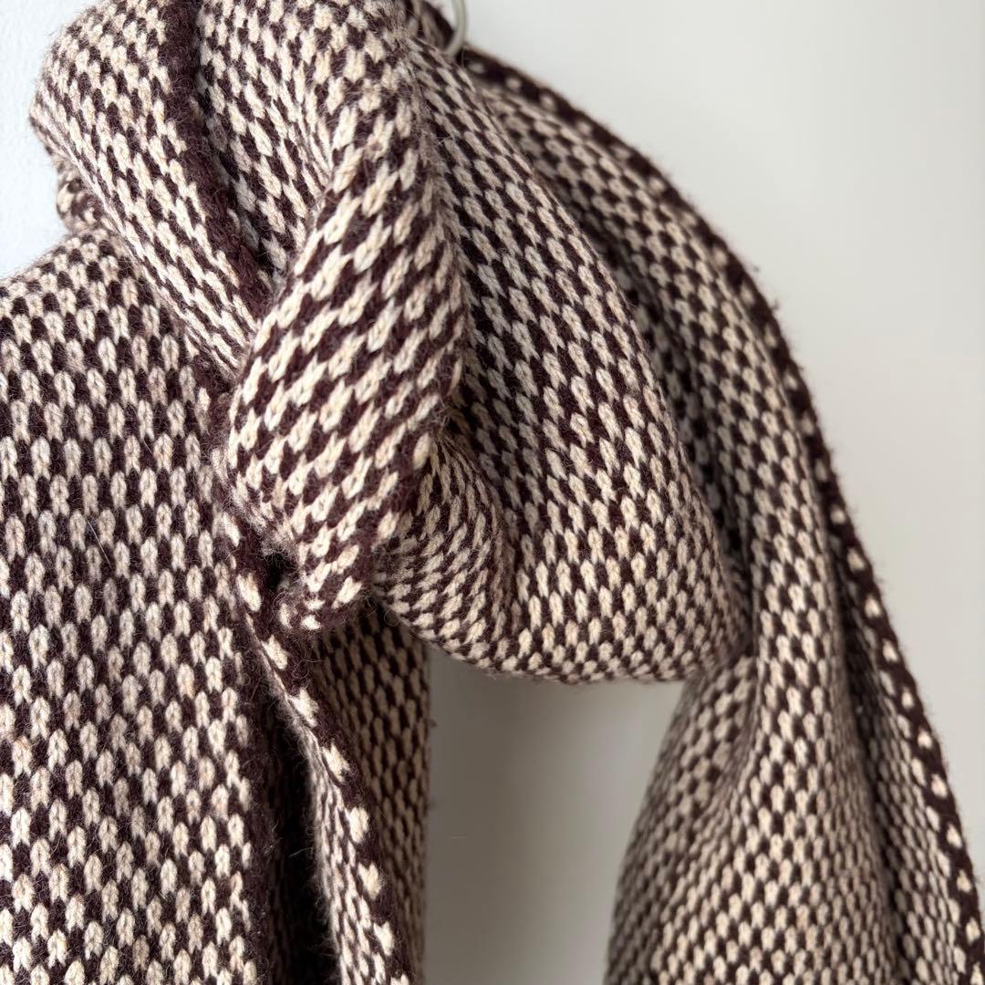 yourwear ユアウェアのウールジャカードストール