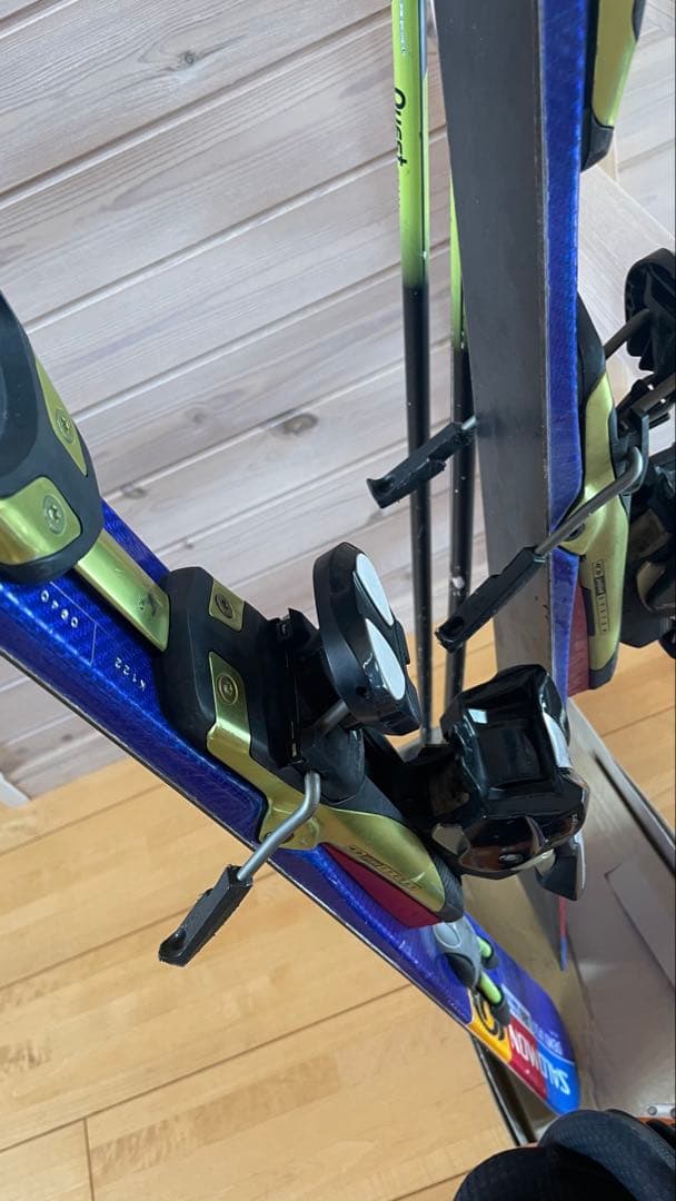 カービングスキー板大人男性160cmセット子供ジュニア SALOMONサロモン青