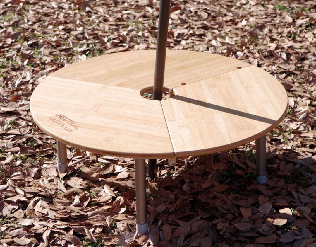 neutral outdoor ワンポールテント用折り畳み丸テーブル