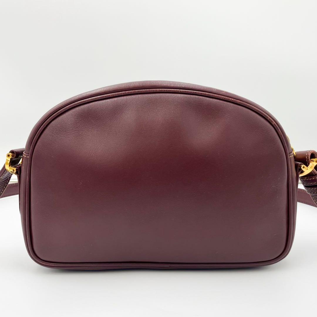 Cartier カルティエ マストライン レザーショルダーバッグ ゴールド金具