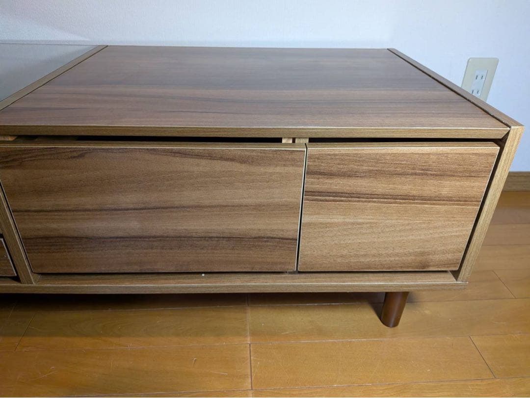 ■送料込■LOWYA ドレッサー ローテーブル コスメ台 センターテーブル鏡化粧