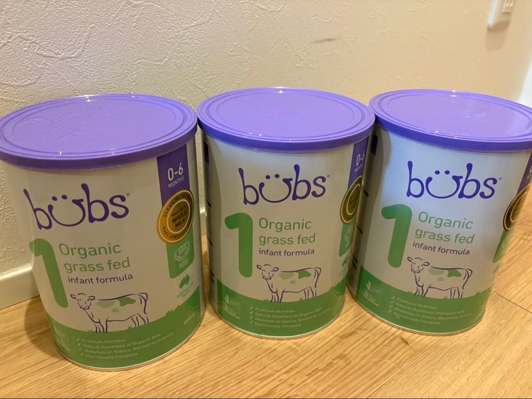 オーガニック粉ミルク　bubs ステップ1 3缶セット