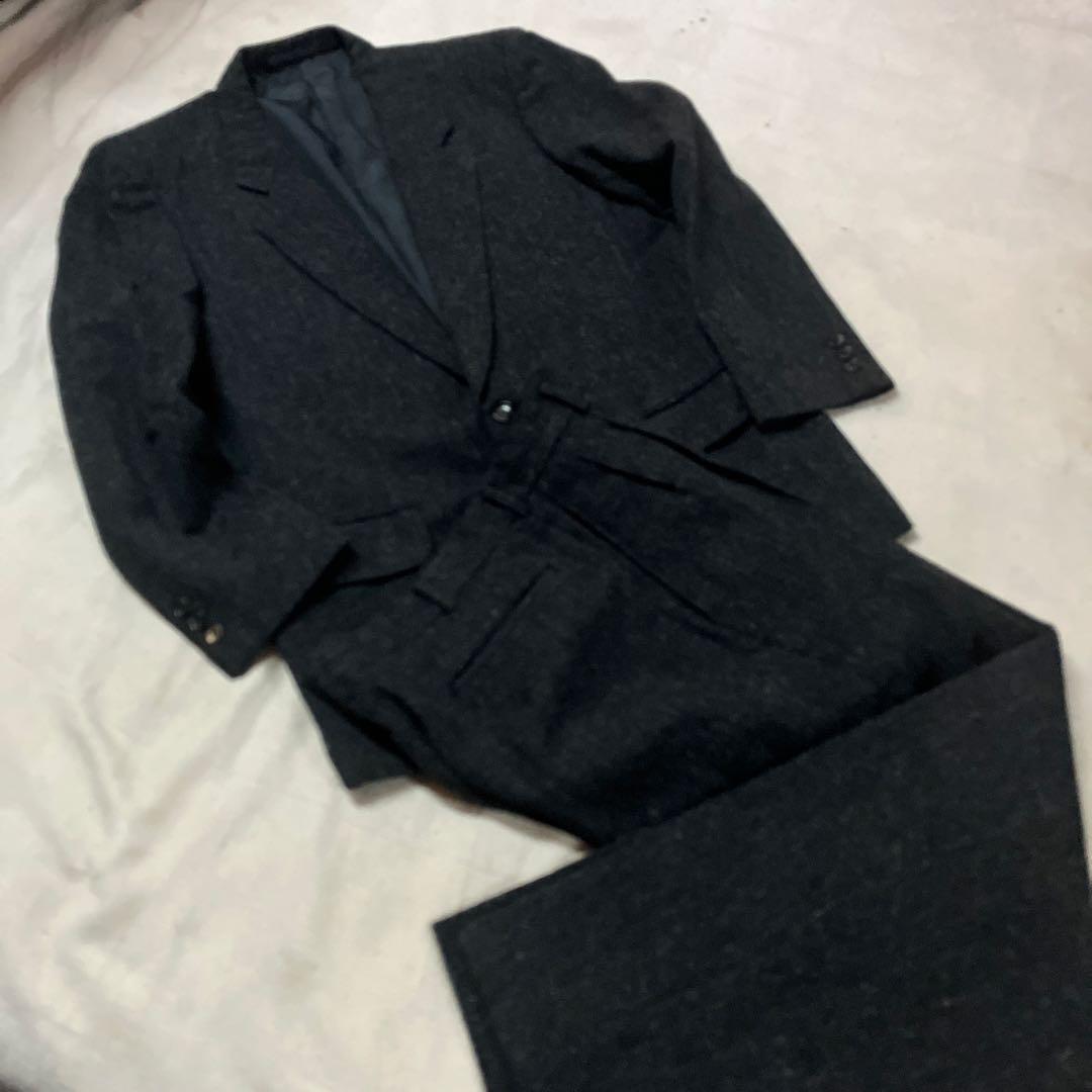 i40)美品コムデギャルソン　オムメンズツイードスーツ上下　80's Mサイズ