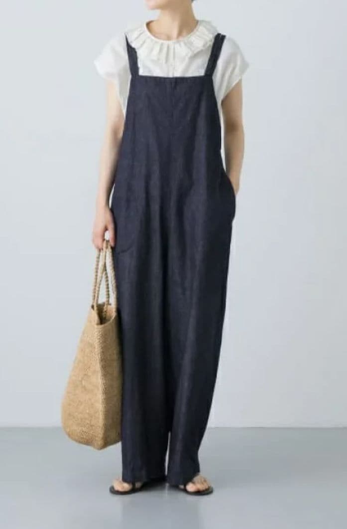 かぐれデニムイージーサロペット