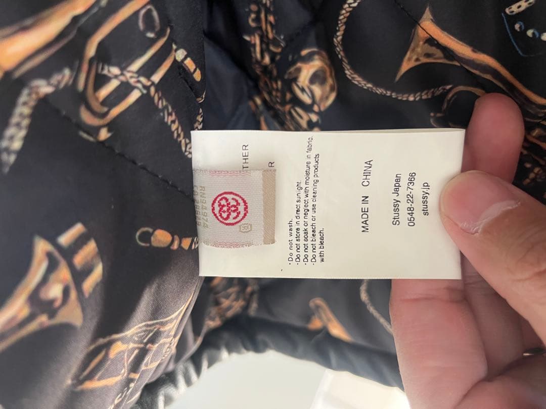 Stussy ブラック レザー ジャケット L