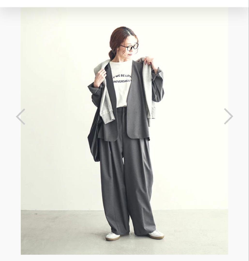 SOLAMONAT LARMEソラモナラーム　ジャケット　チャコールグレー