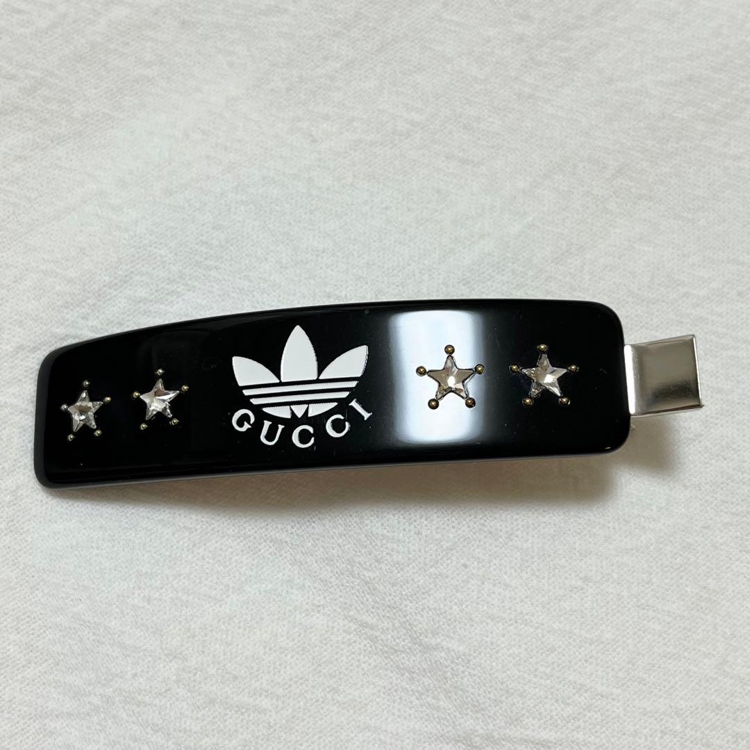 グッチ×アディダス 極美品ヘアクリップ