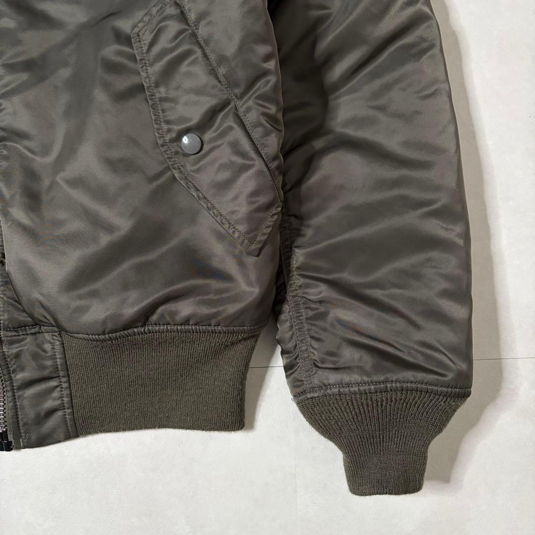 【美品】アルファインダストリーズ MA-1 フライトジャケット グレー Mサイズ