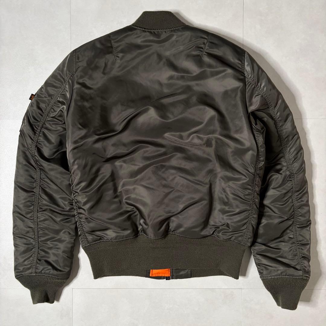 【美品】アルファインダストリーズ MA-1 フライトジャケット グレー Mサイズ