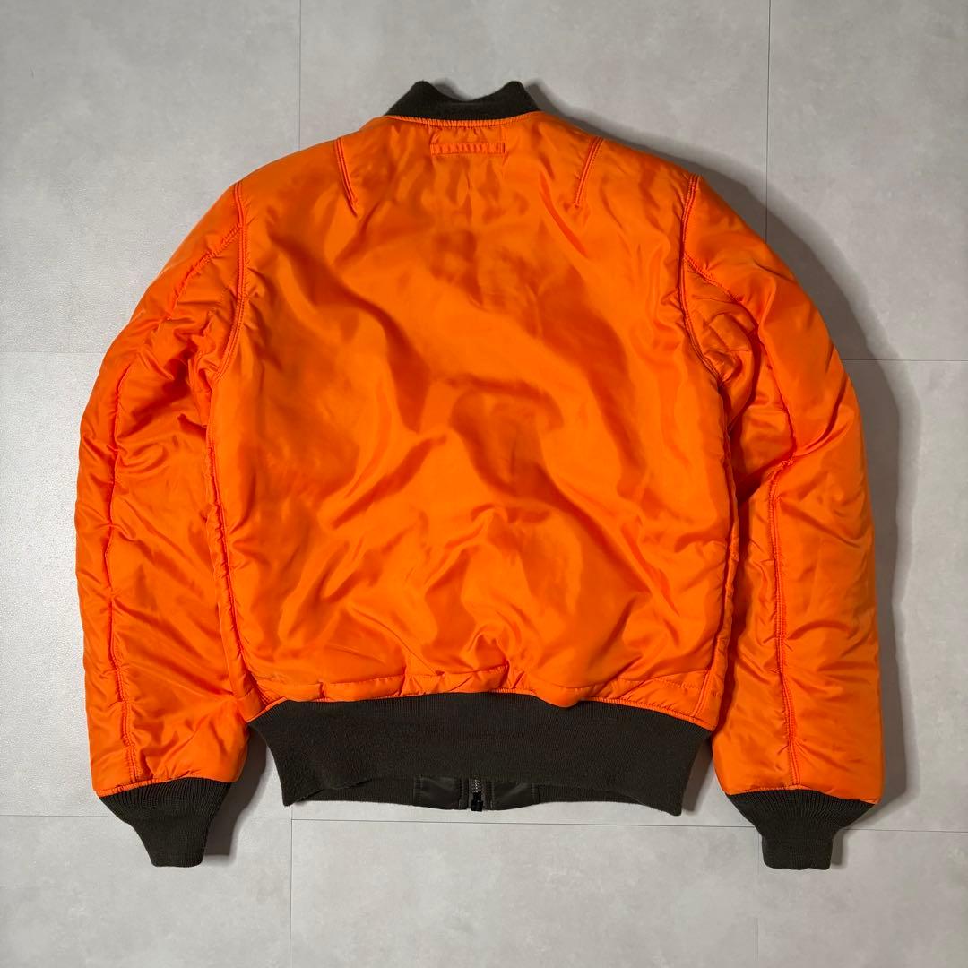 【美品】アルファインダストリーズ MA-1 フライトジャケット グレー Mサイズ