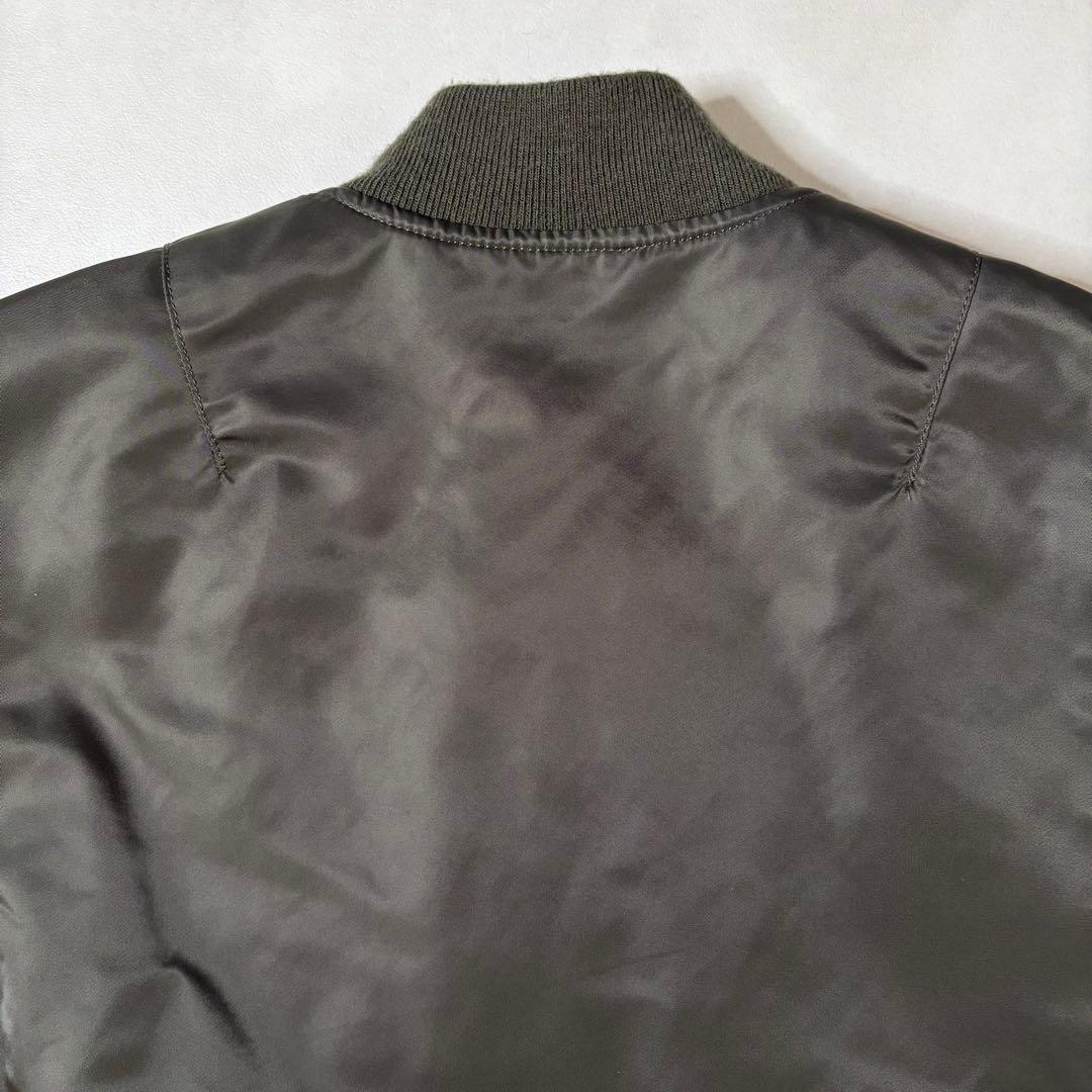 【美品】アルファインダストリーズ MA-1 フライトジャケット グレー Mサイズ