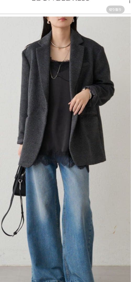 LOUNGEDRESS レースキャミブラック