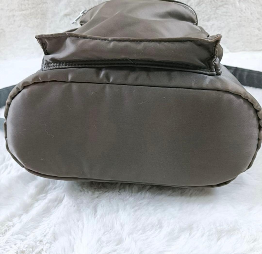 美品　シルバーporterタンカーリュック