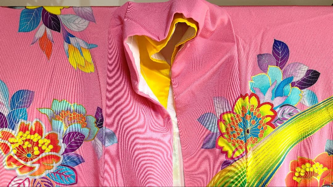 お引きずり お引き摺り 引き振袖 作家物 流水尾長鳥花文 金彩 逸品