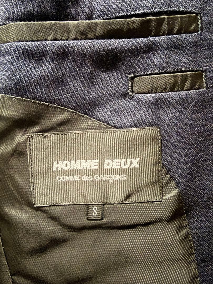 COMME des GARCONS HOMME DEUX ネイビースーツ