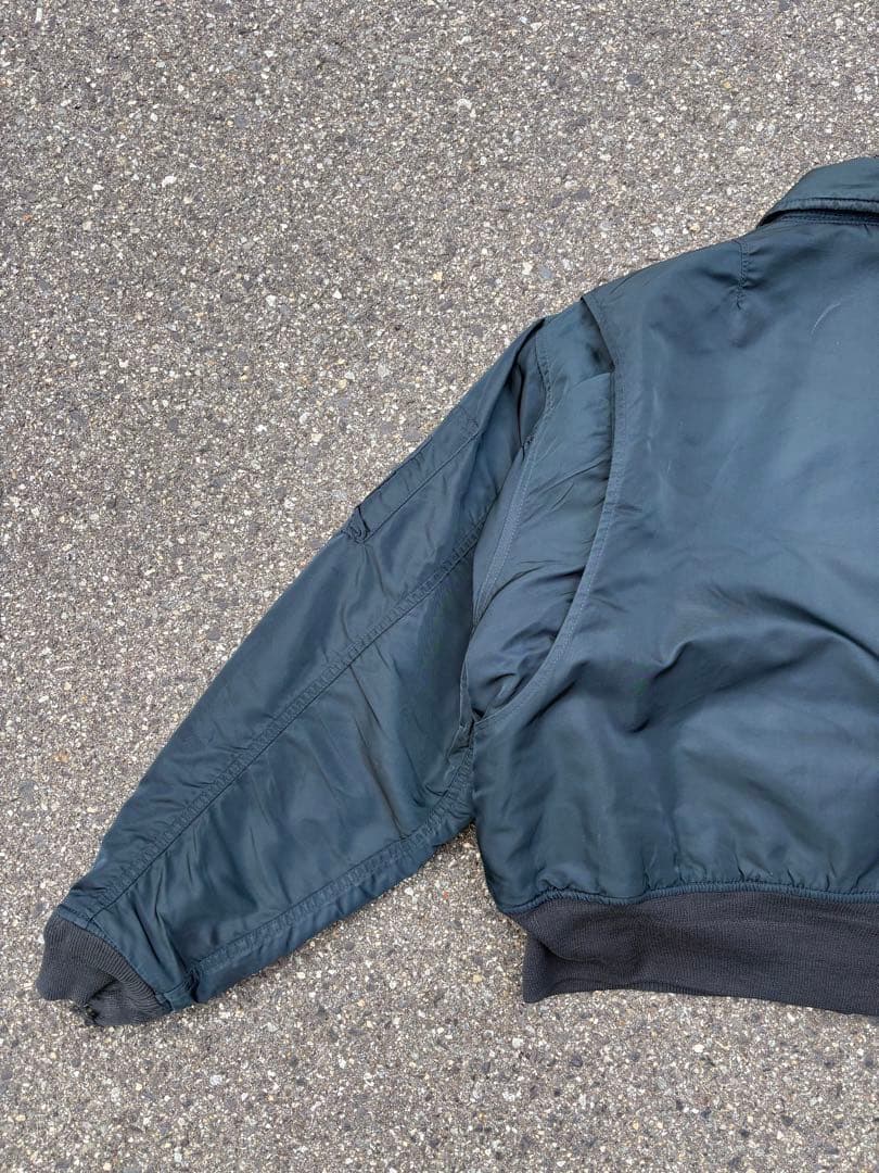 90s Schott CWU-R フライトジャケット ma-1 ダークグリーン