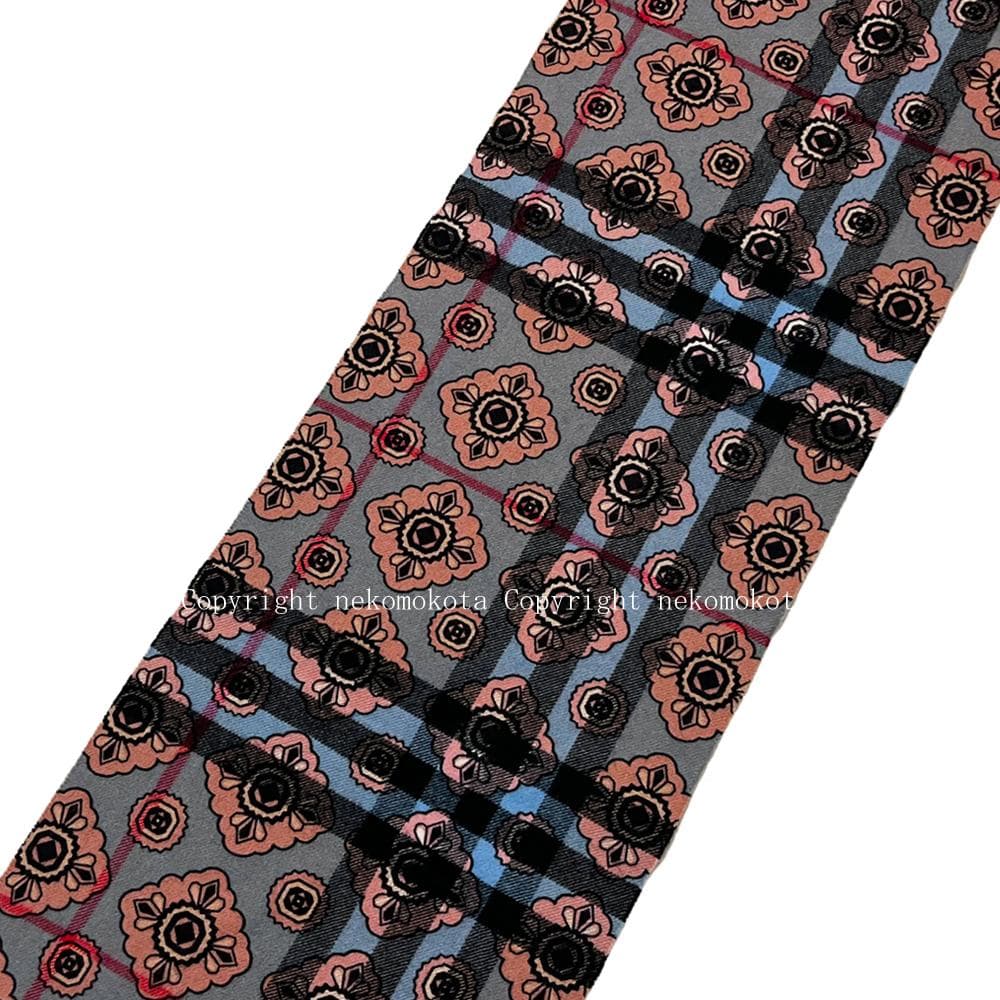 美品 バーバリー リバーシブル カシミヤ チェック マフラー BURBERRY