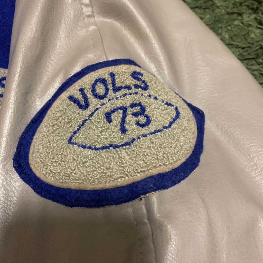 70s スタジャン　ビンテージ　ラグビー　ドラキュラ　ブルー　アメカジ　希少