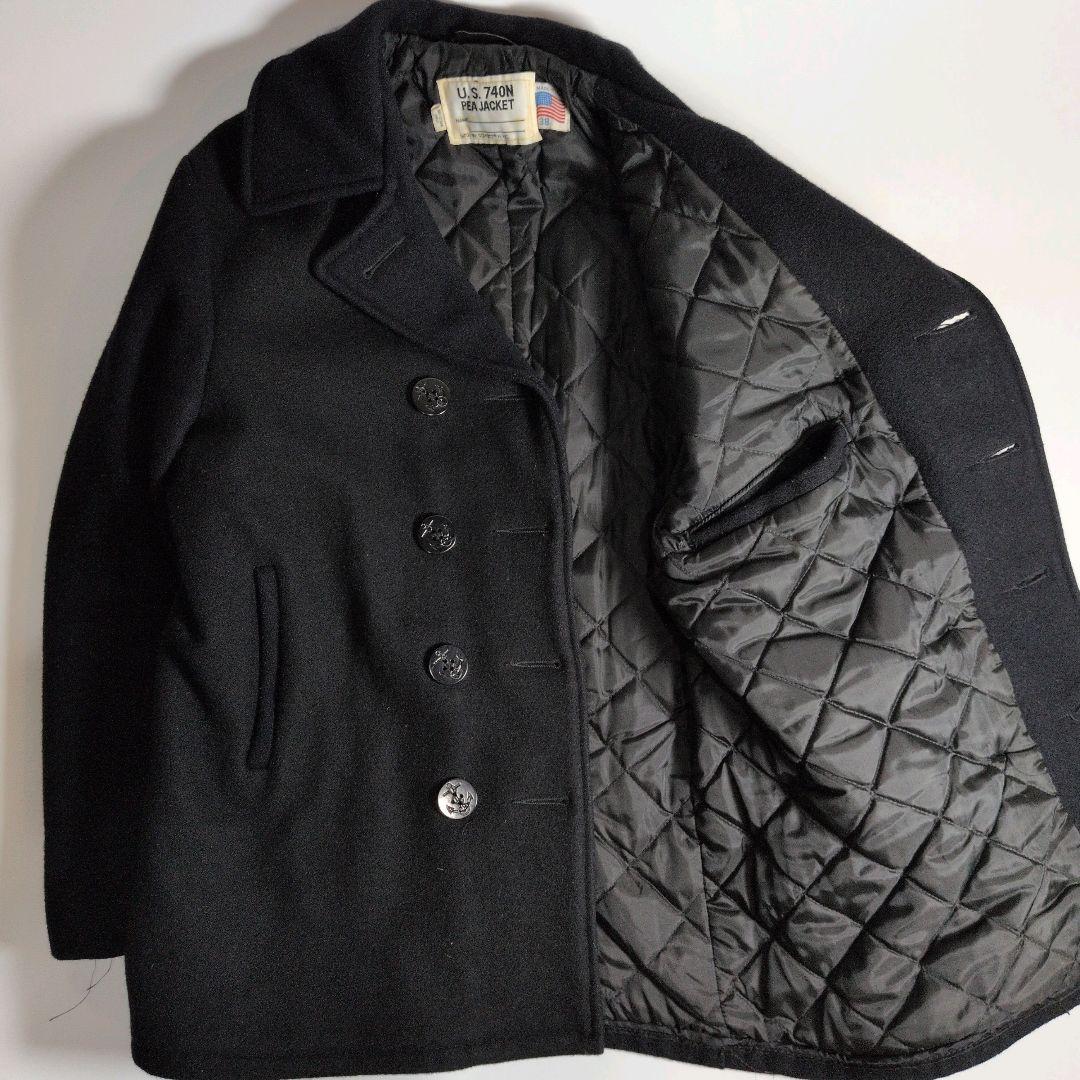 【美品】Schott 740N PEA JACKET USA製 Pコート 38