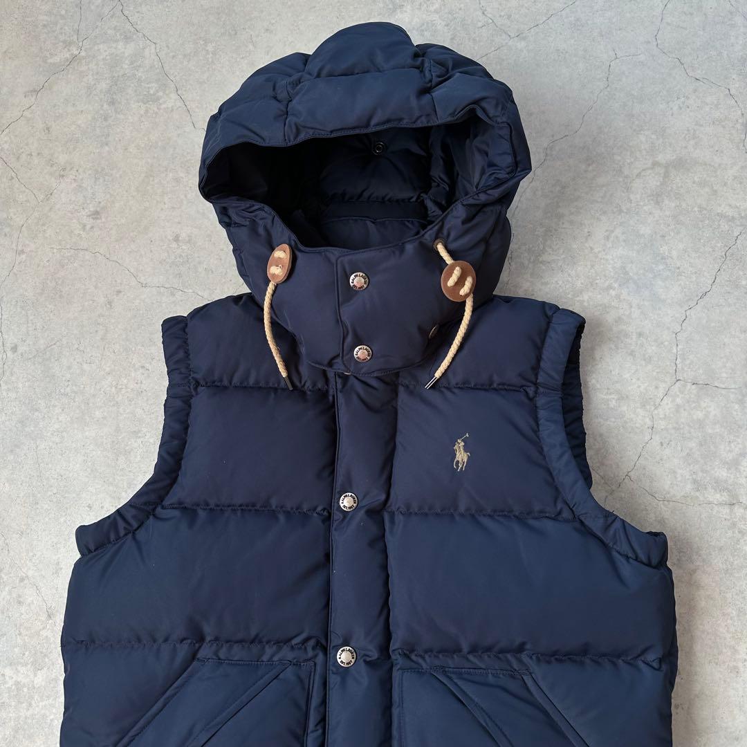 POLO RALPH LAUREN ダウンベスト パーカー ネイビー