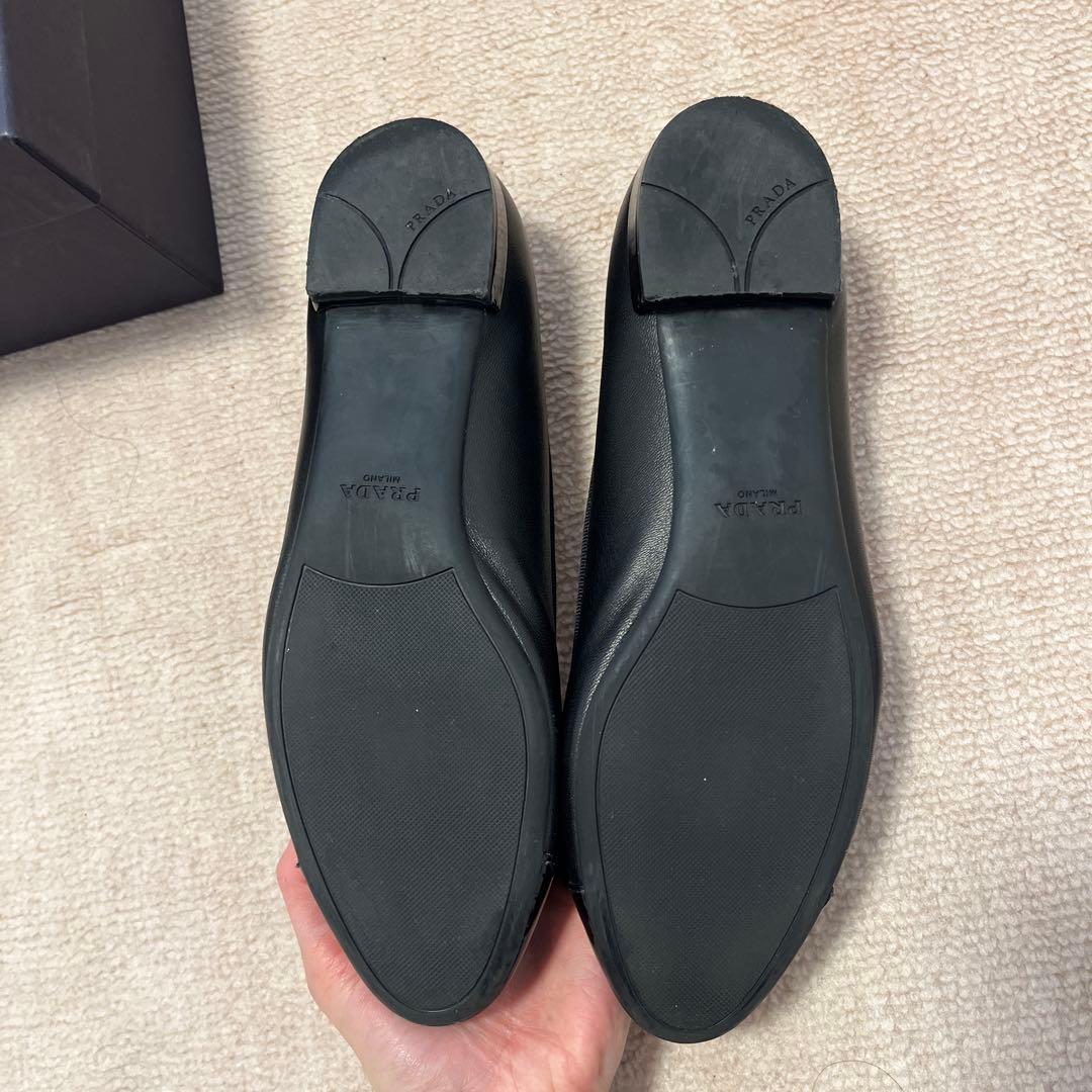 【coco】PRADA ブラック フラットシューズ　36.5