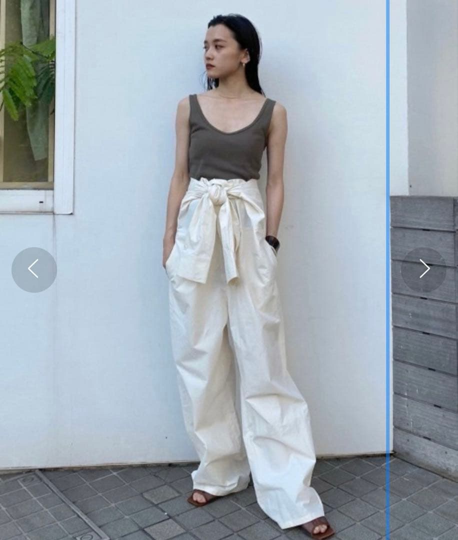 M*i様 TODAYFUL タイフライターシャツコンビオールインワン ホワイト