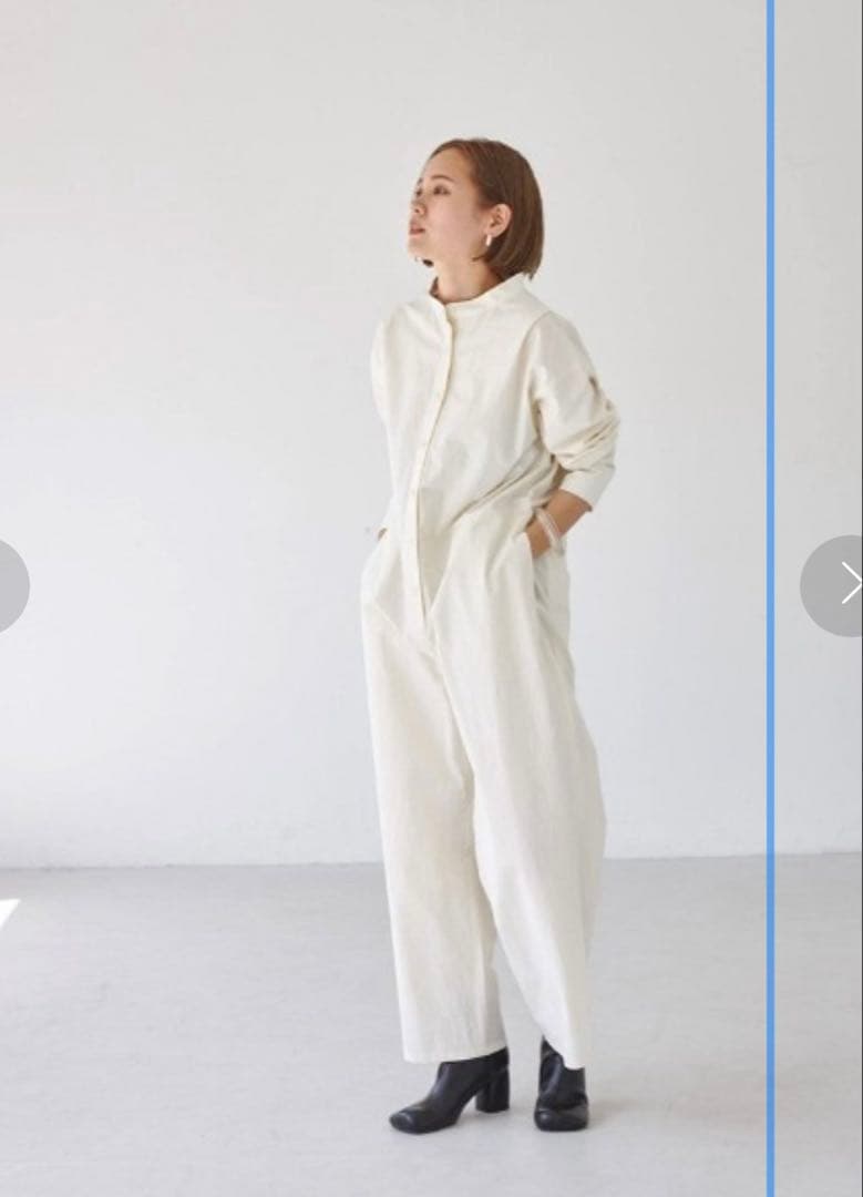 M*i様 TODAYFUL タイフライターシャツコンビオールインワン ホワイト