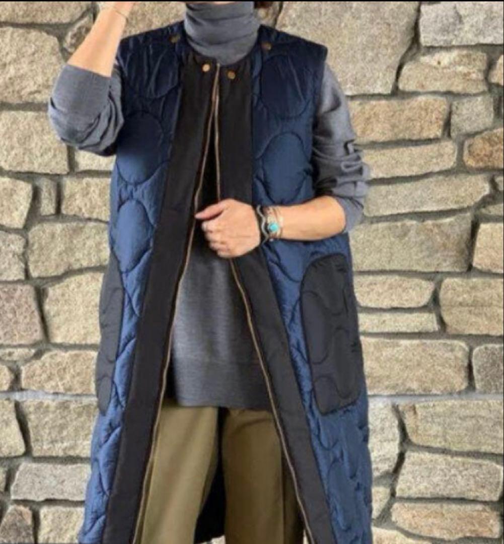 美品 ■ MADISON BLUE ■ キルティングジレ ■ リバーシブル