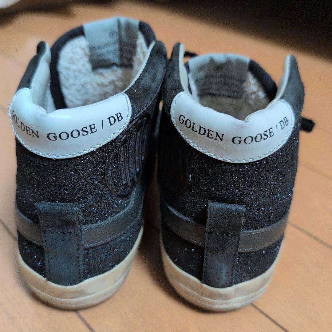 ゴールデングース　GOLDEN /DB ブラック ハイカットスニーカー