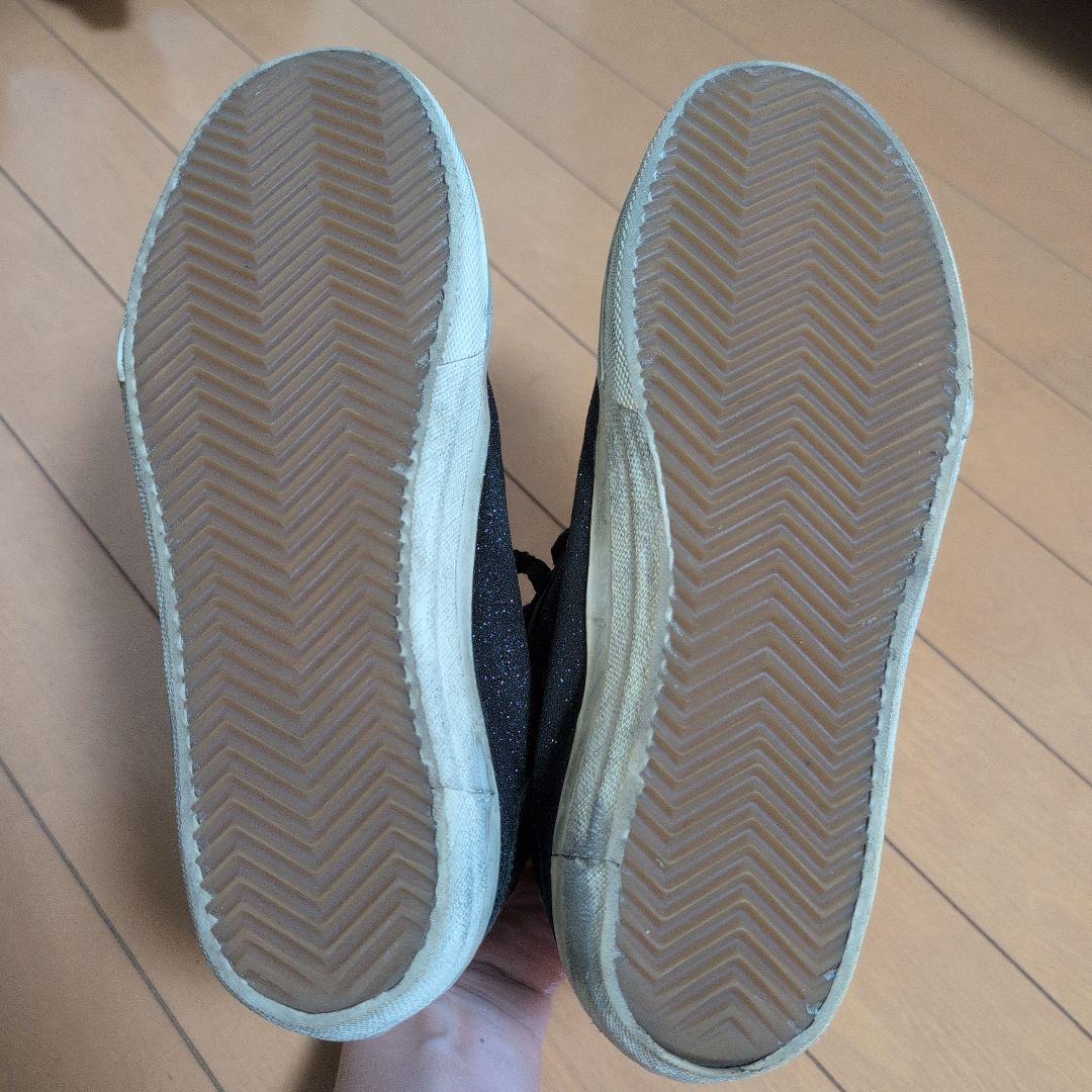 ゴールデングース　GOLDEN /DB ブラック ハイカットスニーカー