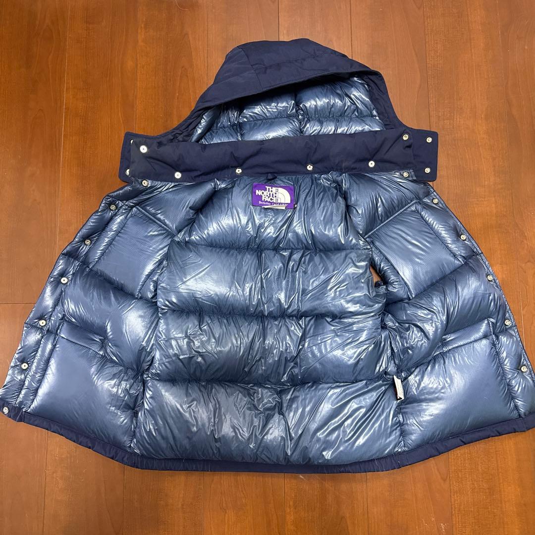 The North Face フード付きダウンベスト ネイビー