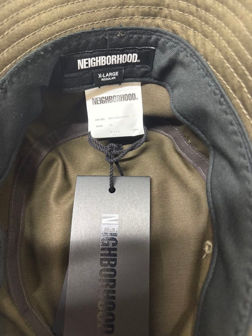 NEIGHBORHOOD ネイバーフッド バケットハットOLIVE XL