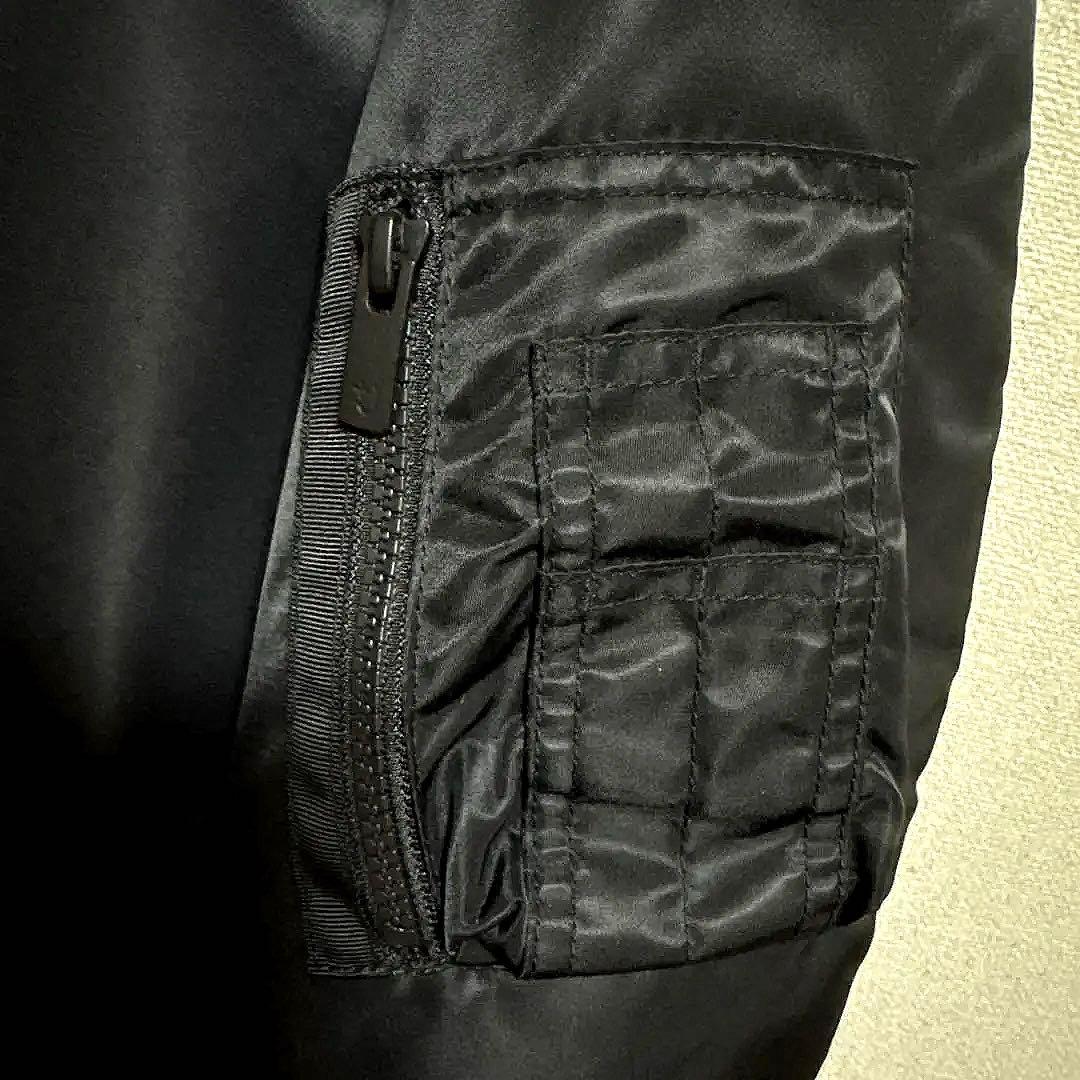 ユニクロ UNIQLO +J ハイブリッドダウンオーバーサイズMA-1 ブラック