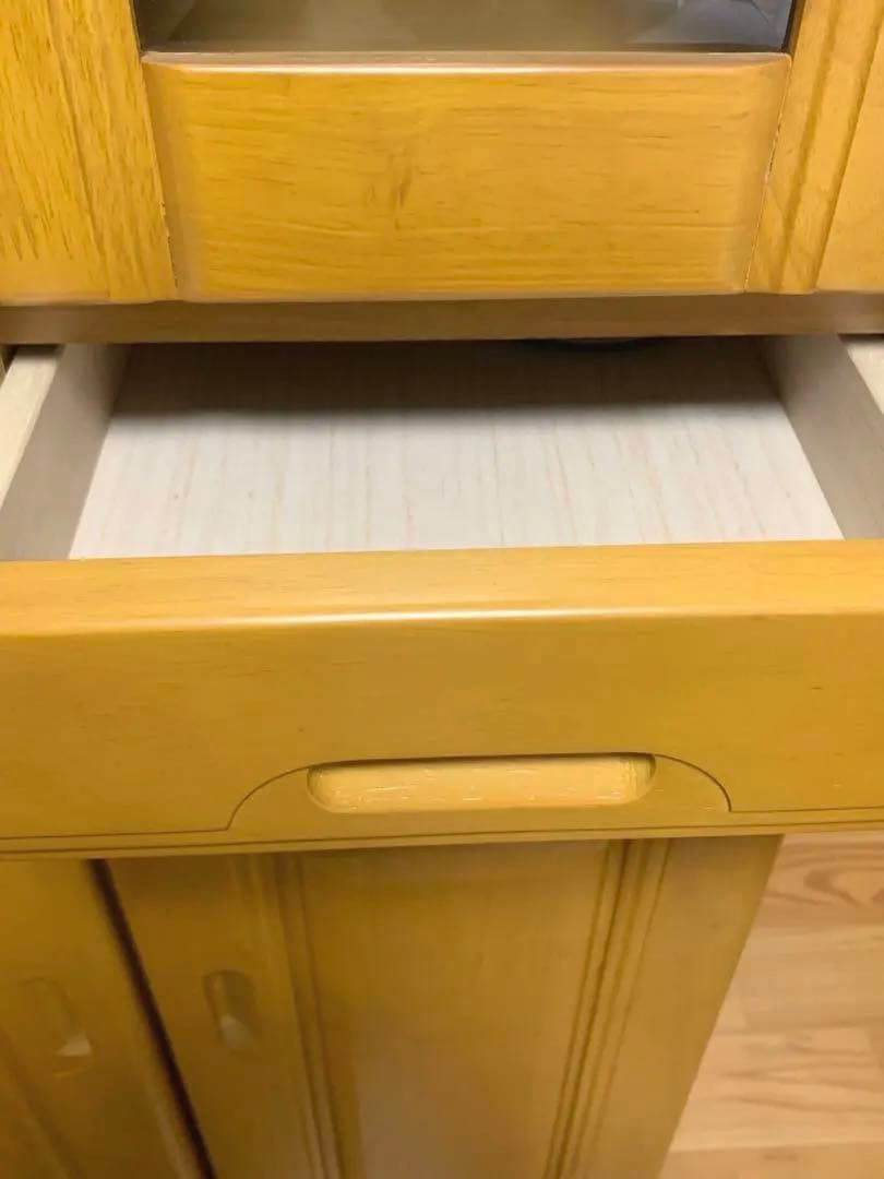 木製 食器棚 カップボード 大量収納