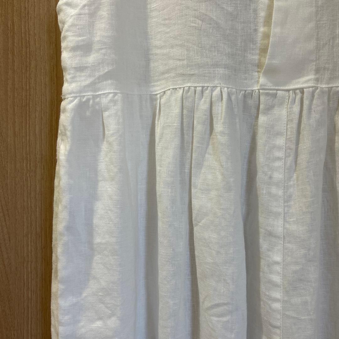 TUTIE. Sachiさんコラボ　リネンオールインワン　ホワイト　S-M