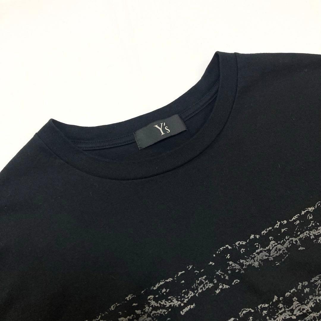 Y's FLAKE PATTERN LONG SLEEVE T 黒2