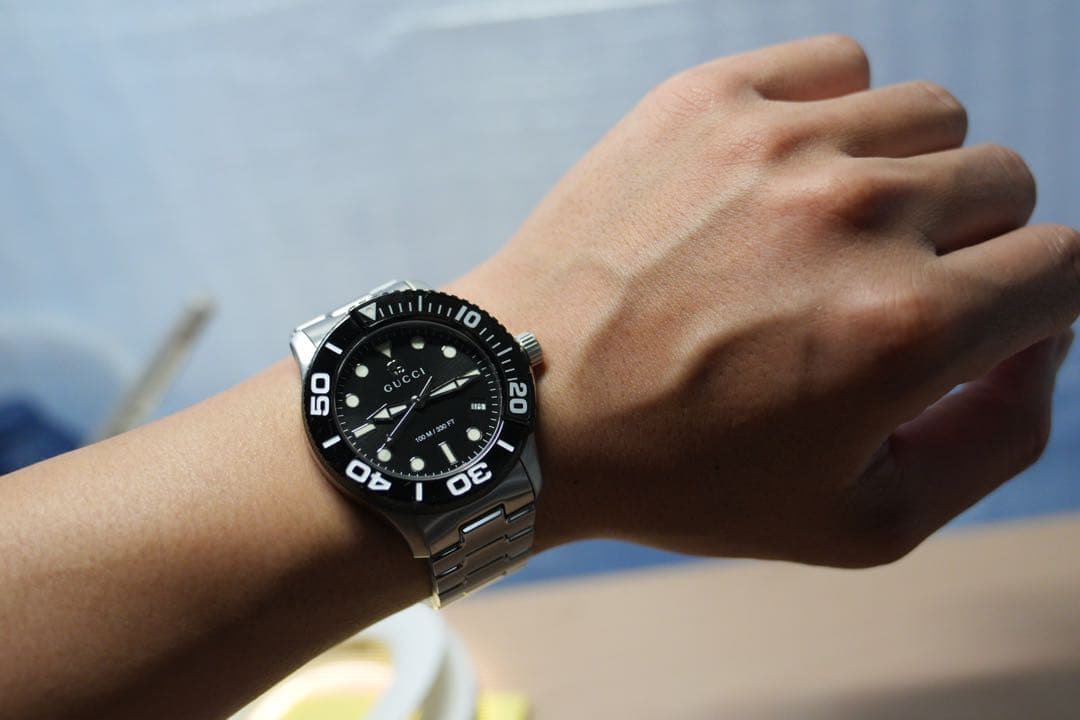 弥*魚様 GUCCI ダイバーズウォッチ ブラック