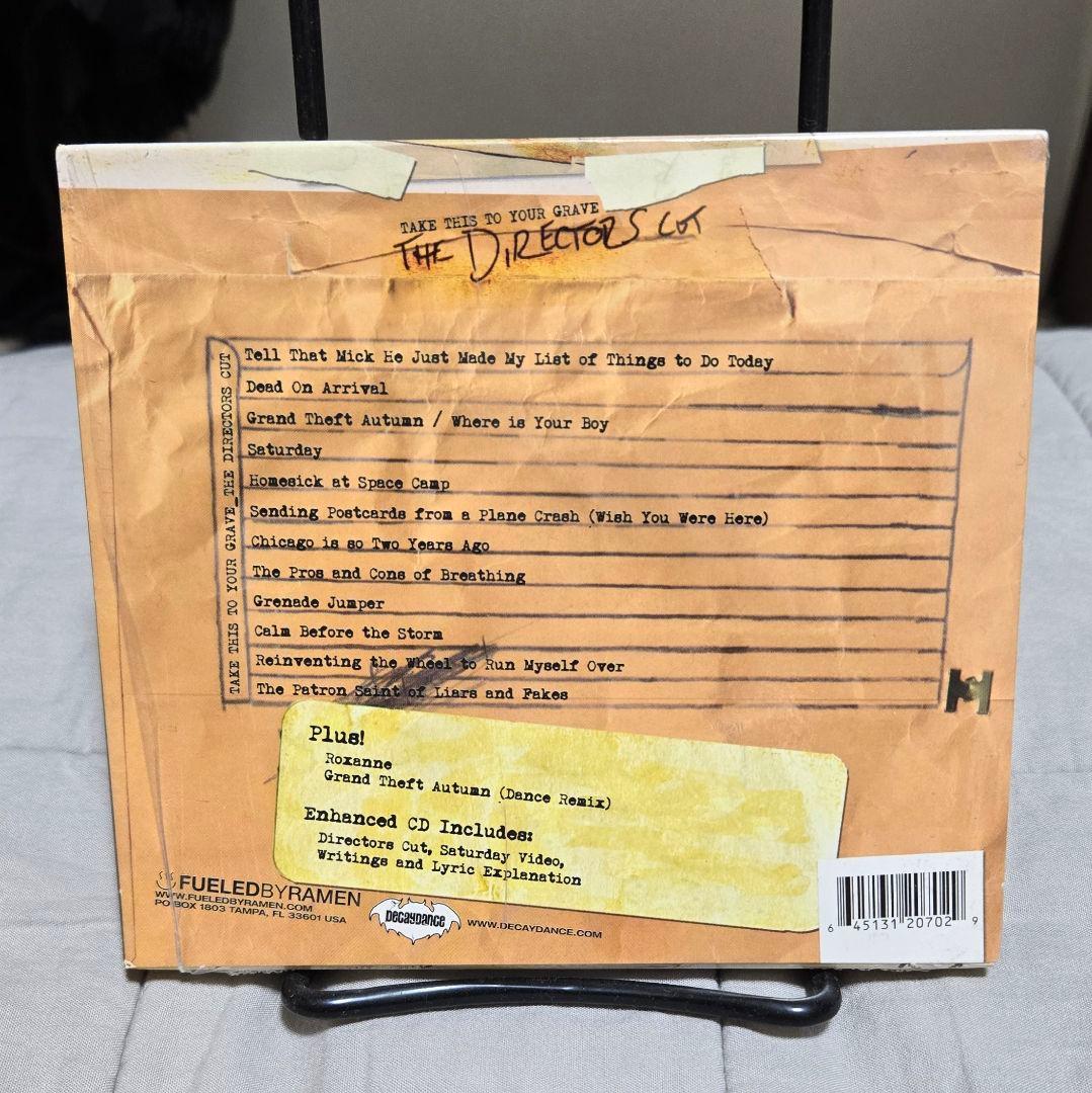 洋楽 Fall Out Boy Take This To Your Grave CD