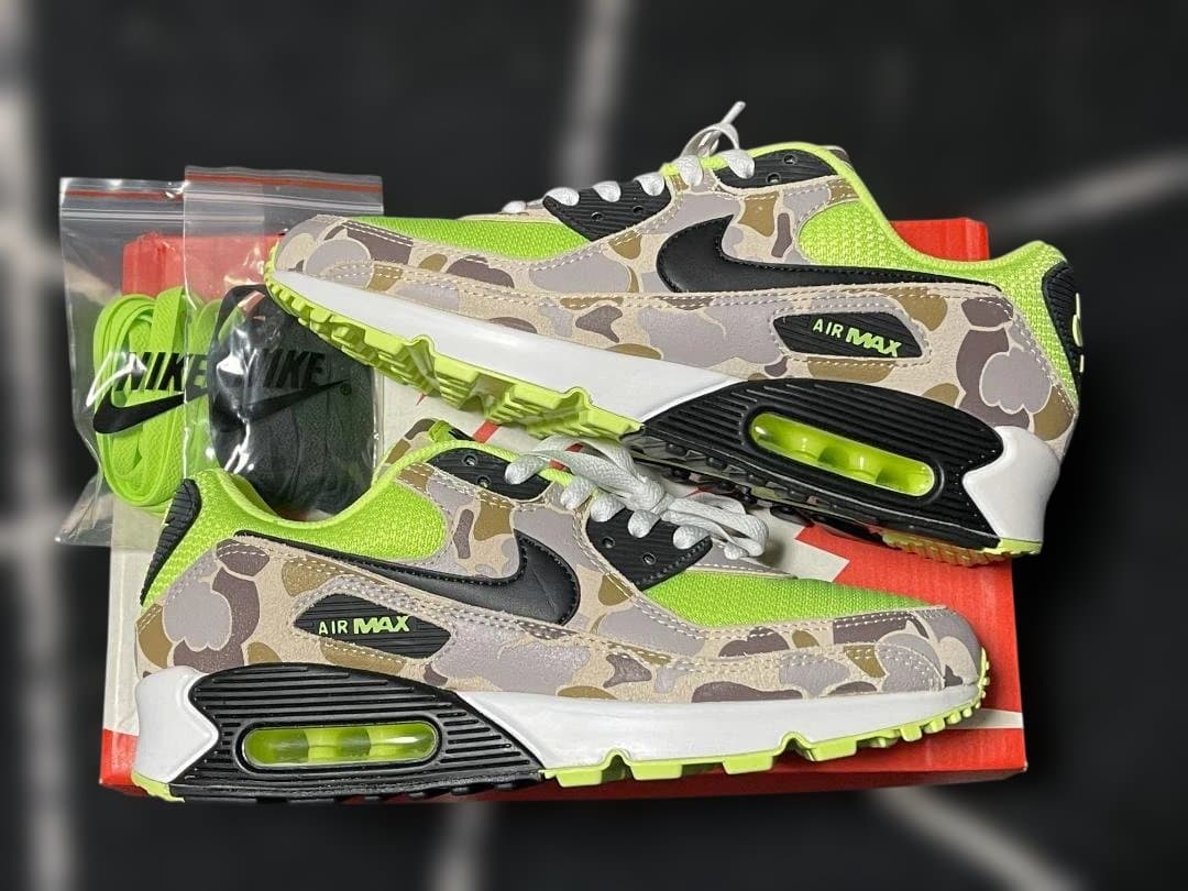 Nike Air Max 90 カモフラージュ/ライムグリーン