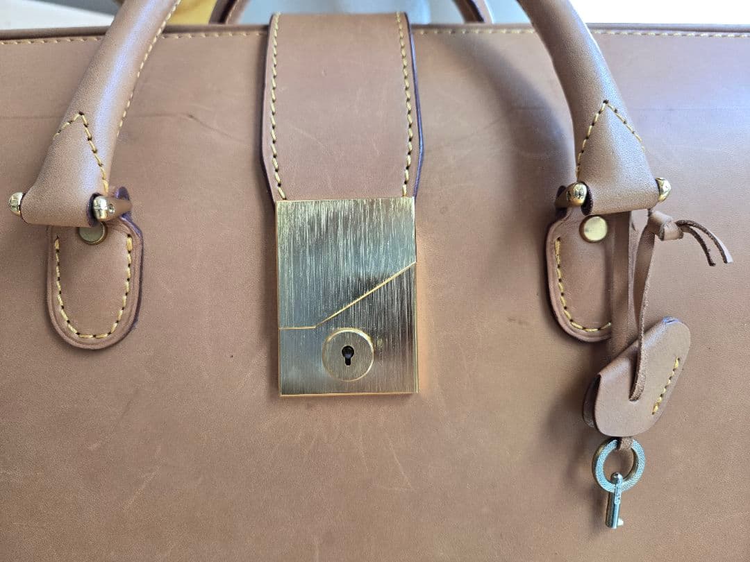 【ガバッと大開口◎】Kitamura 超レア 本革ボストンバッグ