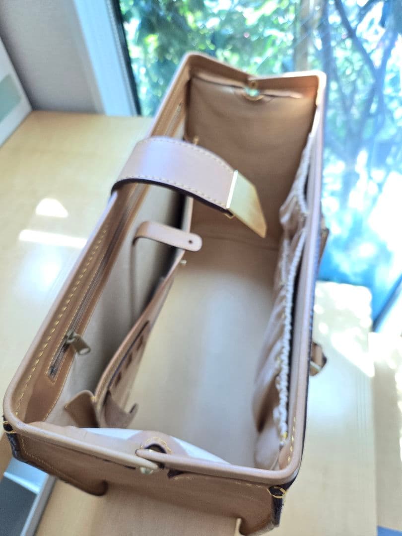 【ガバッと大開口◎】Kitamura 超レア 本革ボストンバッグ