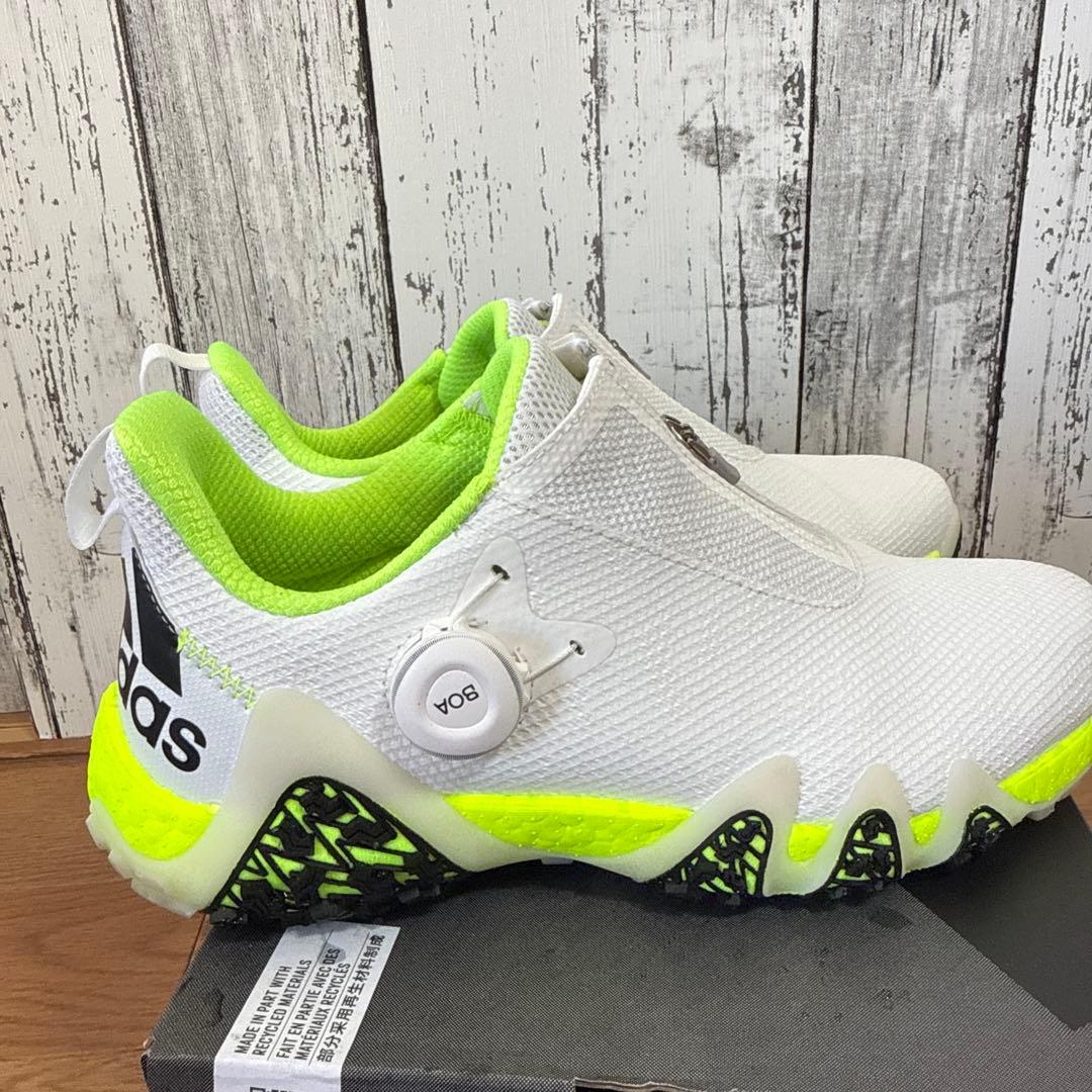 ゆ*い様 adidas ゴルフシューズ BOAホワイト/イエロー