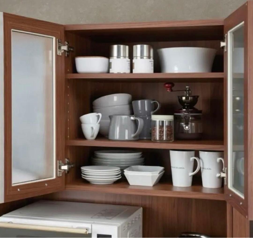 【美品】【完売品】【完成品】パモウナYC-S750R ホワイト　食器棚