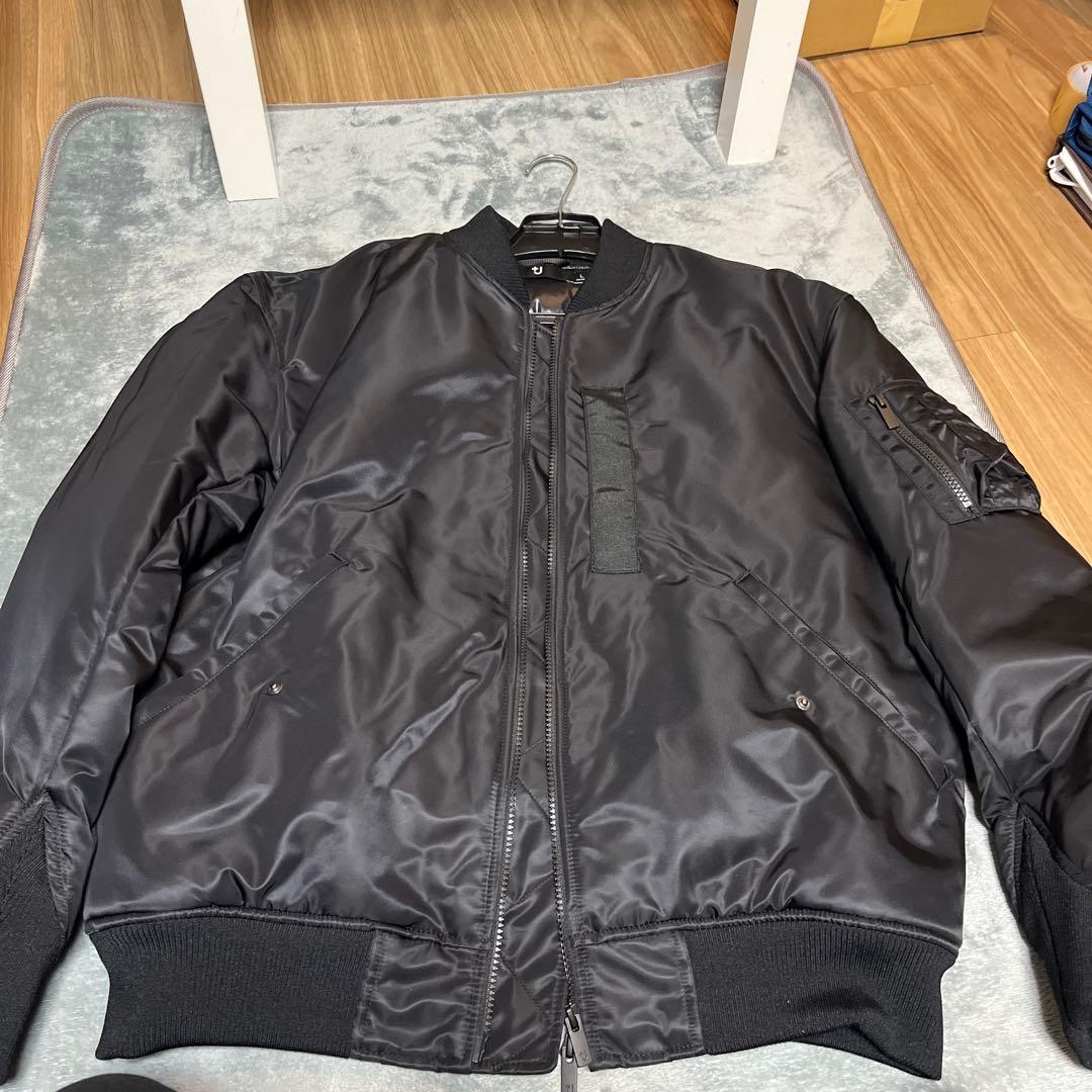 UNIQLO +j ハイブリッドオーバーサイズMA-1ブルゾン/black
