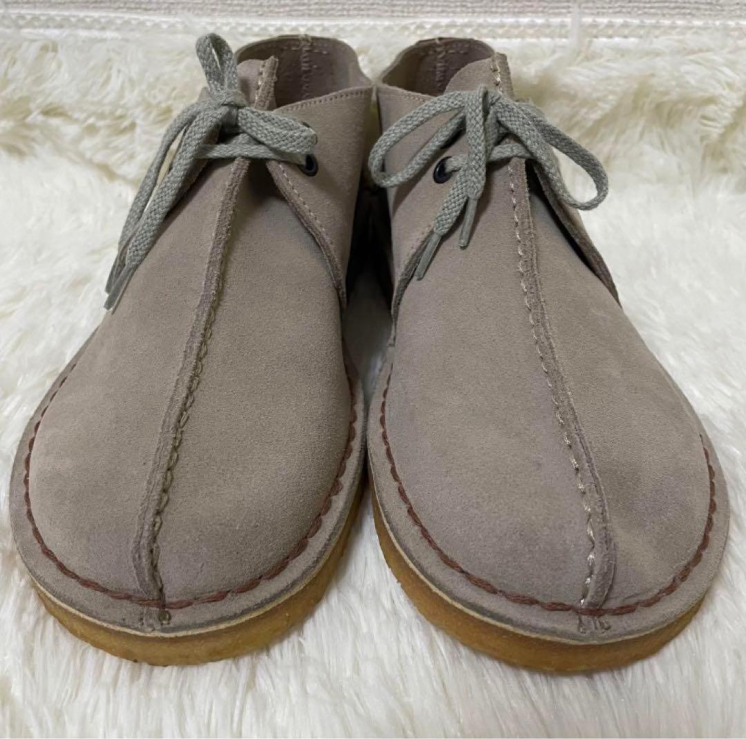 未使用級　クラークスオリジナルズ　デザートトレック　ベージュ　US 9 1/2