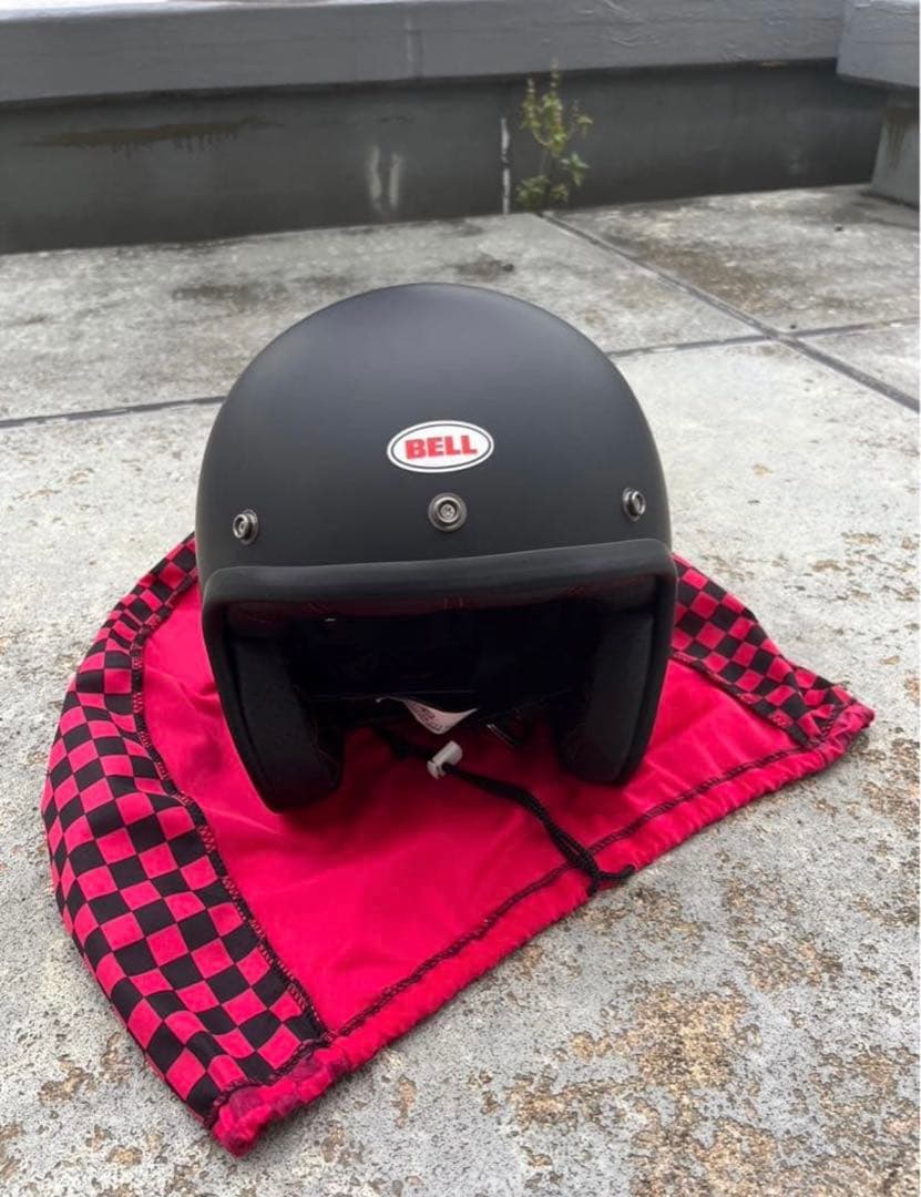 BELL ジェットヘルメット マットブラック バイク用 傷あり 現状品