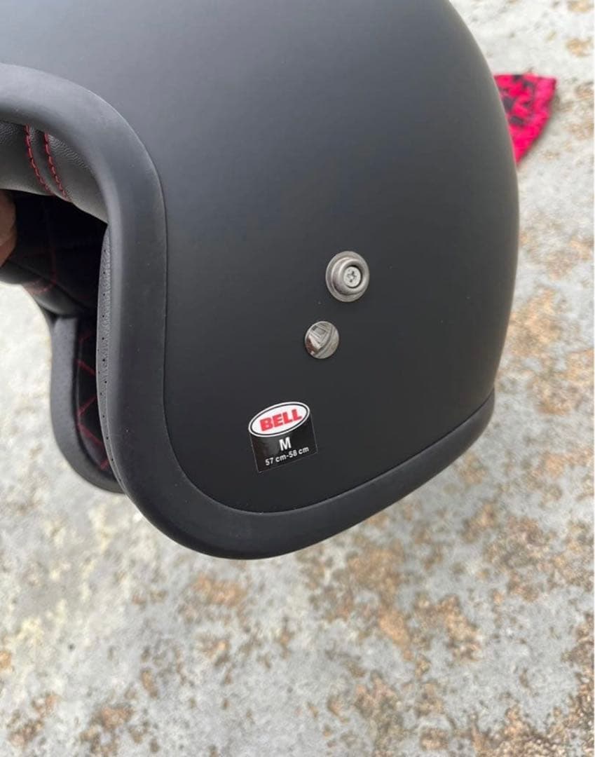 BELL ジェットヘルメット マットブラック バイク用 傷あり 現状品