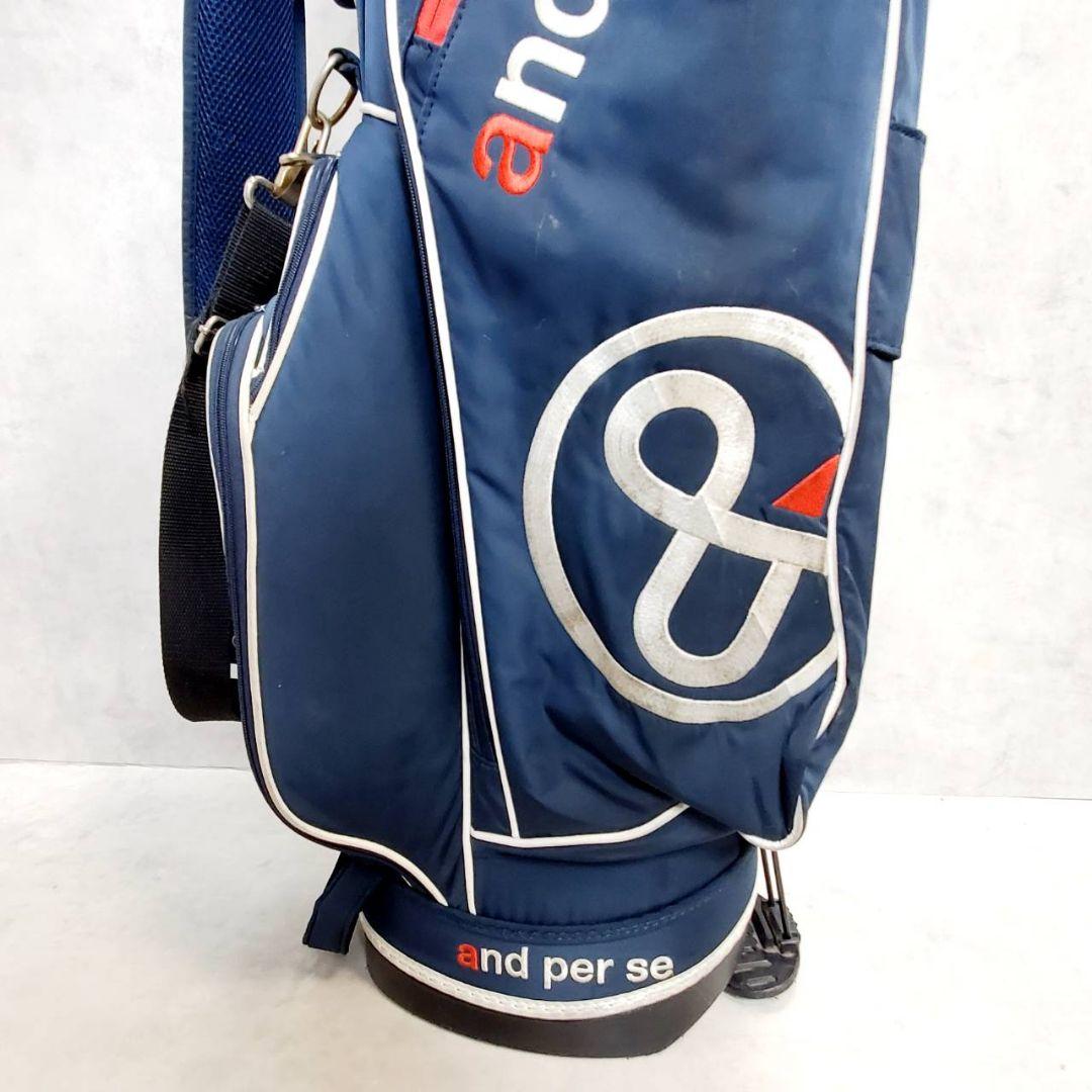 and per se アンパスィ スタンド キャディバッグ ネイビー フード無し